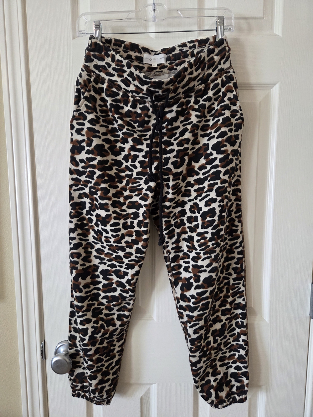 Lou & Grey Leopard fleece Joggers - With Pockets!